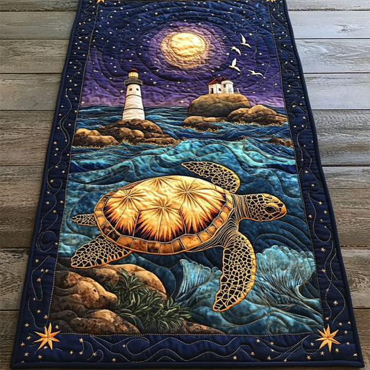 Wise Turtle WY1905053CL Quilted Table Runner