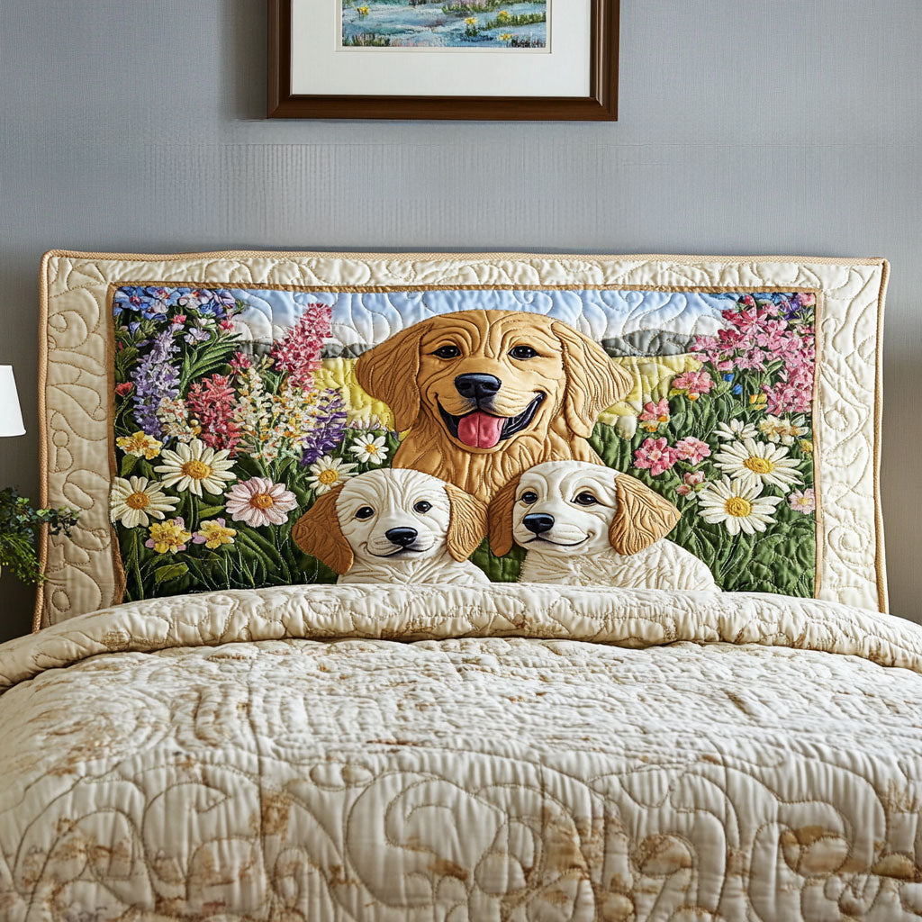 Smiling Dog WN2212019CL Quilted Headboard Slipcover