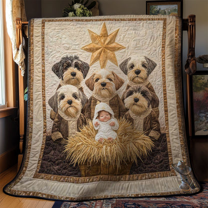 Starry Miniature Schnauzers WN0711013CL Quilt