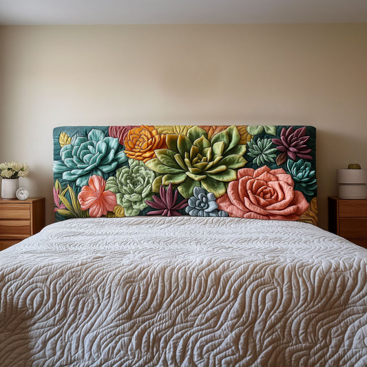 Stone Lotus QA0201014CL Quilted Headboard Slipcover