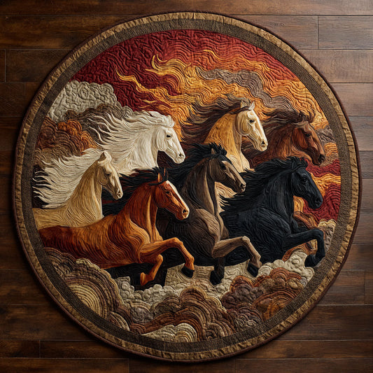 Noble Steed CW2807050CL Quilted Round Mat