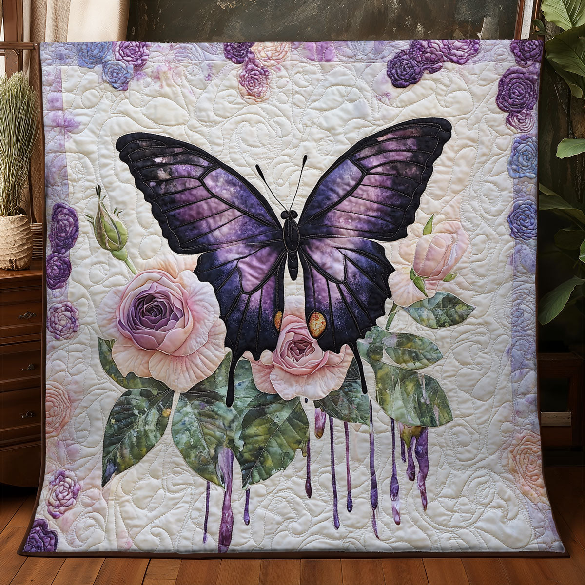 Lavender Bloomflight WX1306021CL Quilt
