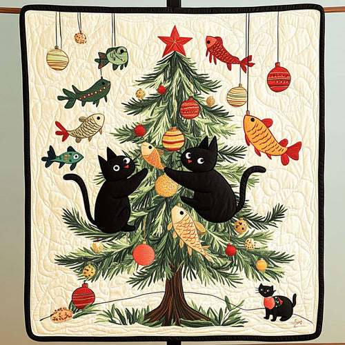 Holiday Hunt Black Cat WN1411097CL Quilt