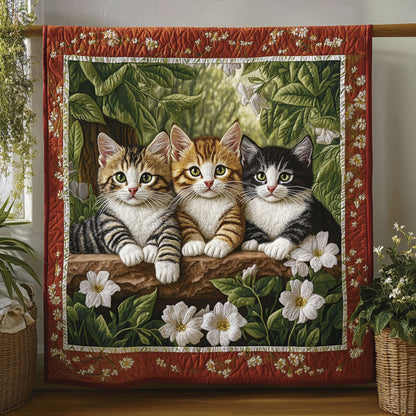 Cat Flower Dream CW0701012CL Quilt