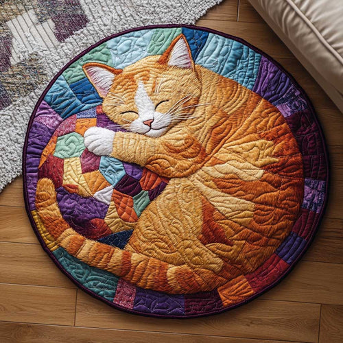Lazy Cat WN1903074CL Quilted Round Mat
