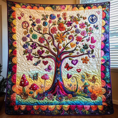 Colorful Tree In Forest WY1902076CL Quilt
