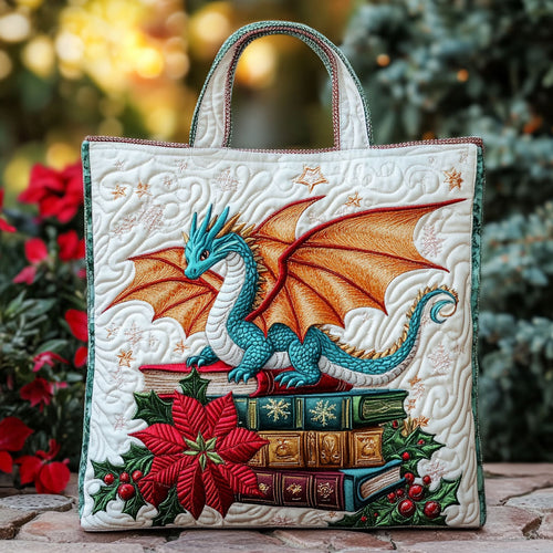Christmas Dragon CW1011041CL Quilted Tote Bag