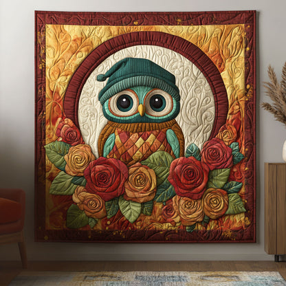 Owl Rose Bloom DH1909004CL Quilt