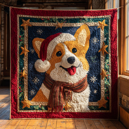 Starry Night Corgi CW1109075CL Quilt