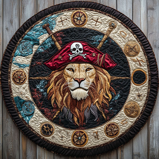 Skull Lion WN1808060CL Quilted Round Mat