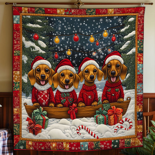 Joyful Dachshund CW1211030CL Quilt