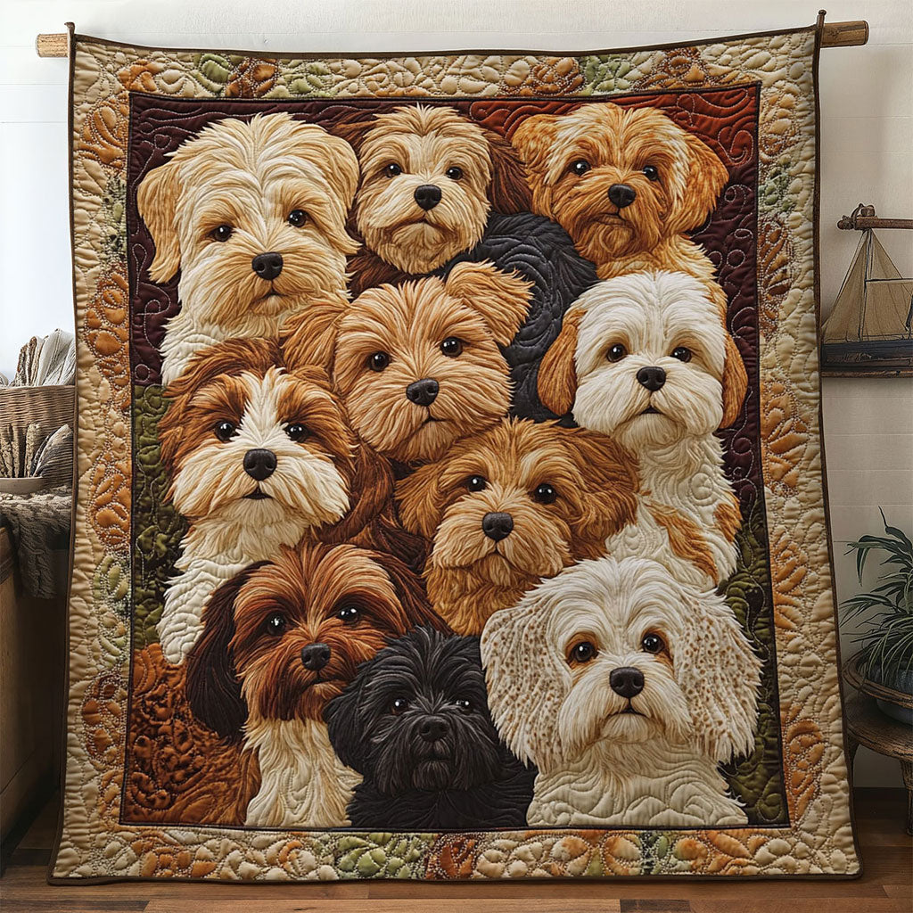 Dog Pile Love WN1511035CL Quilt