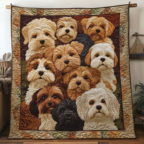 Dog Pile Love WN1511035CL Quilt