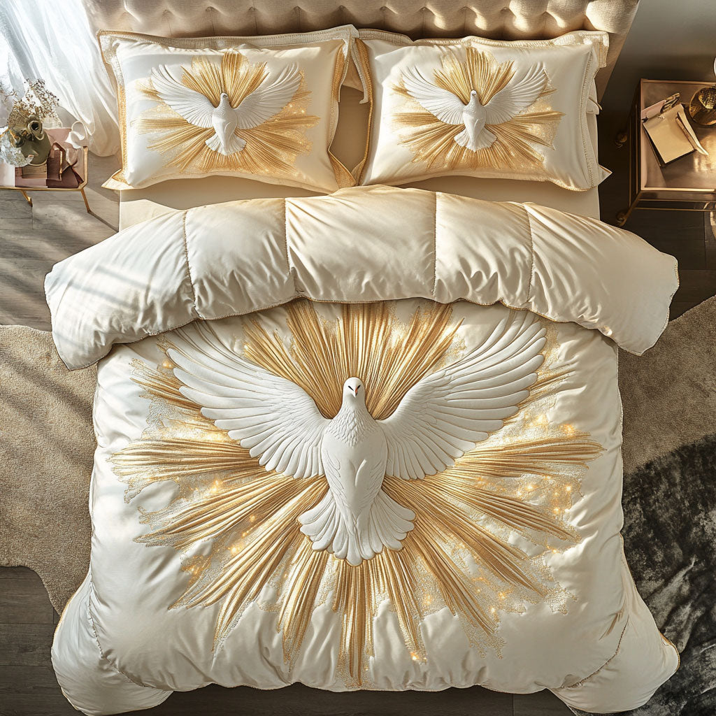 Dove God Bless You WU1102021CL Duvet Cover Set