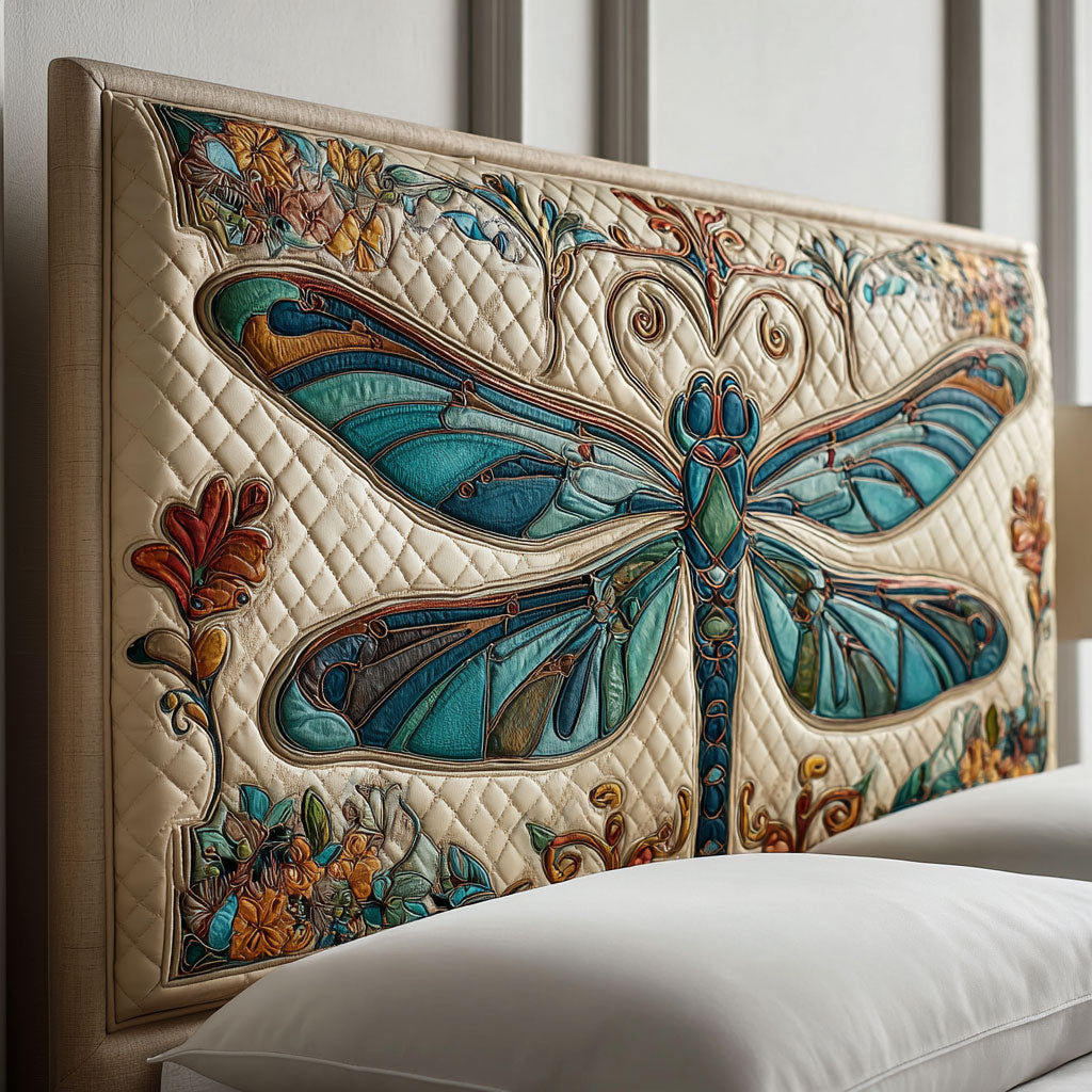 Dragonfly Haven WJ3012004CL Quilted Headboard Slipcover