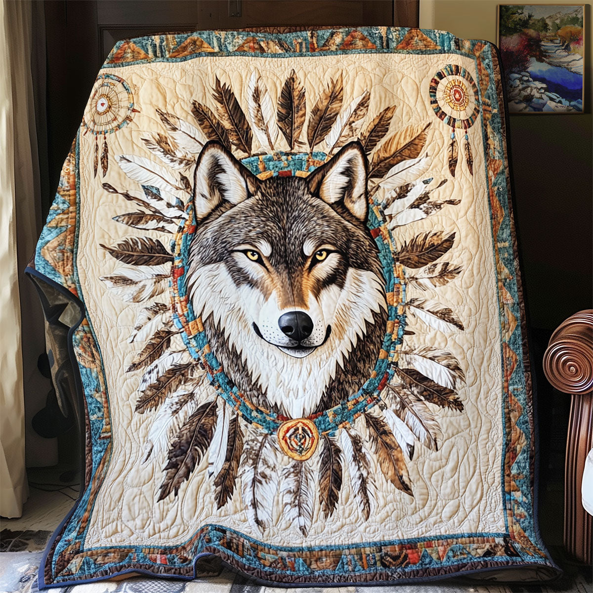 Dreamcatcher Wolf YR2801013CL Quilt