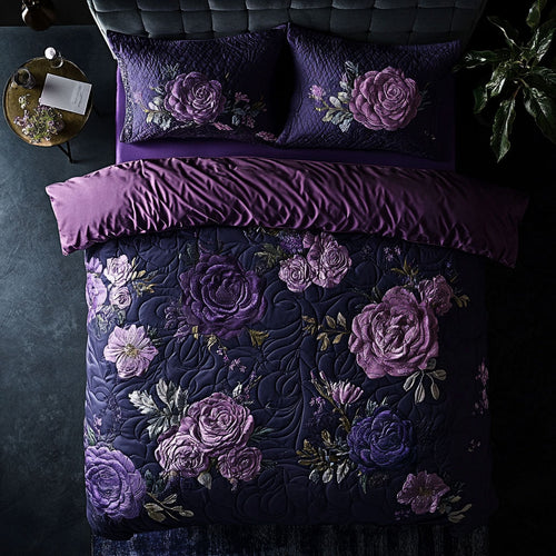 Dreamy Purple Roses WU2702002CL Duvet Cover Set