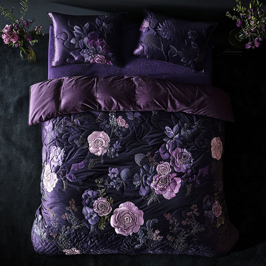 Dreamy Purple Roses WU2702003CL Duvet Cover Set
