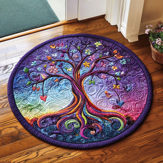 Dreamy Tree Of Life WU2503032CL Quilted Round Mat