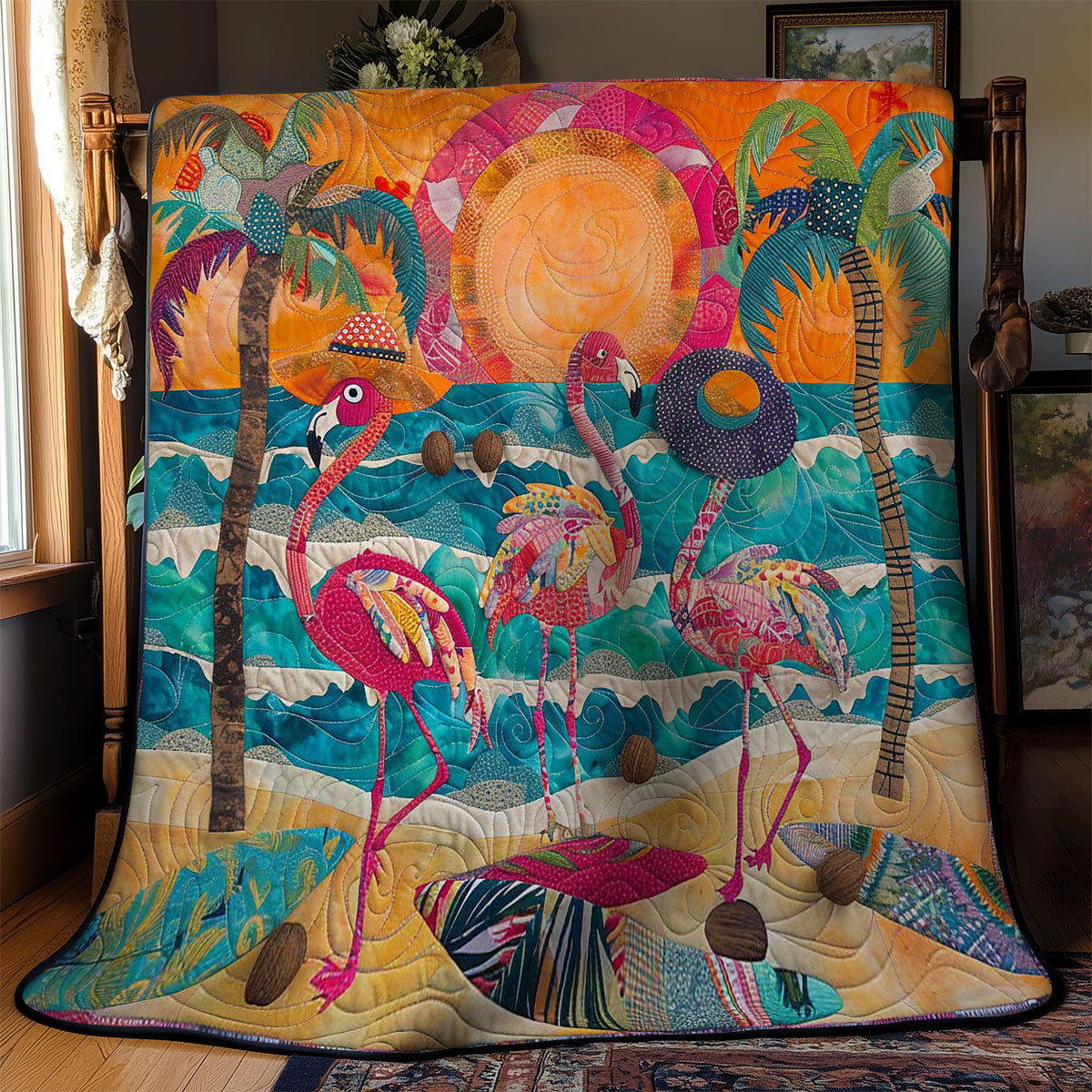 Tropical Flamingo WN1703114CL Quilt