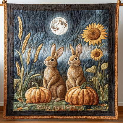 Bunny Night Autumn Haven WY2308046CL Quilt
