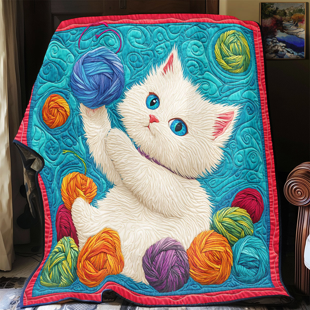 Playful Cat CW1111014CL Quilt