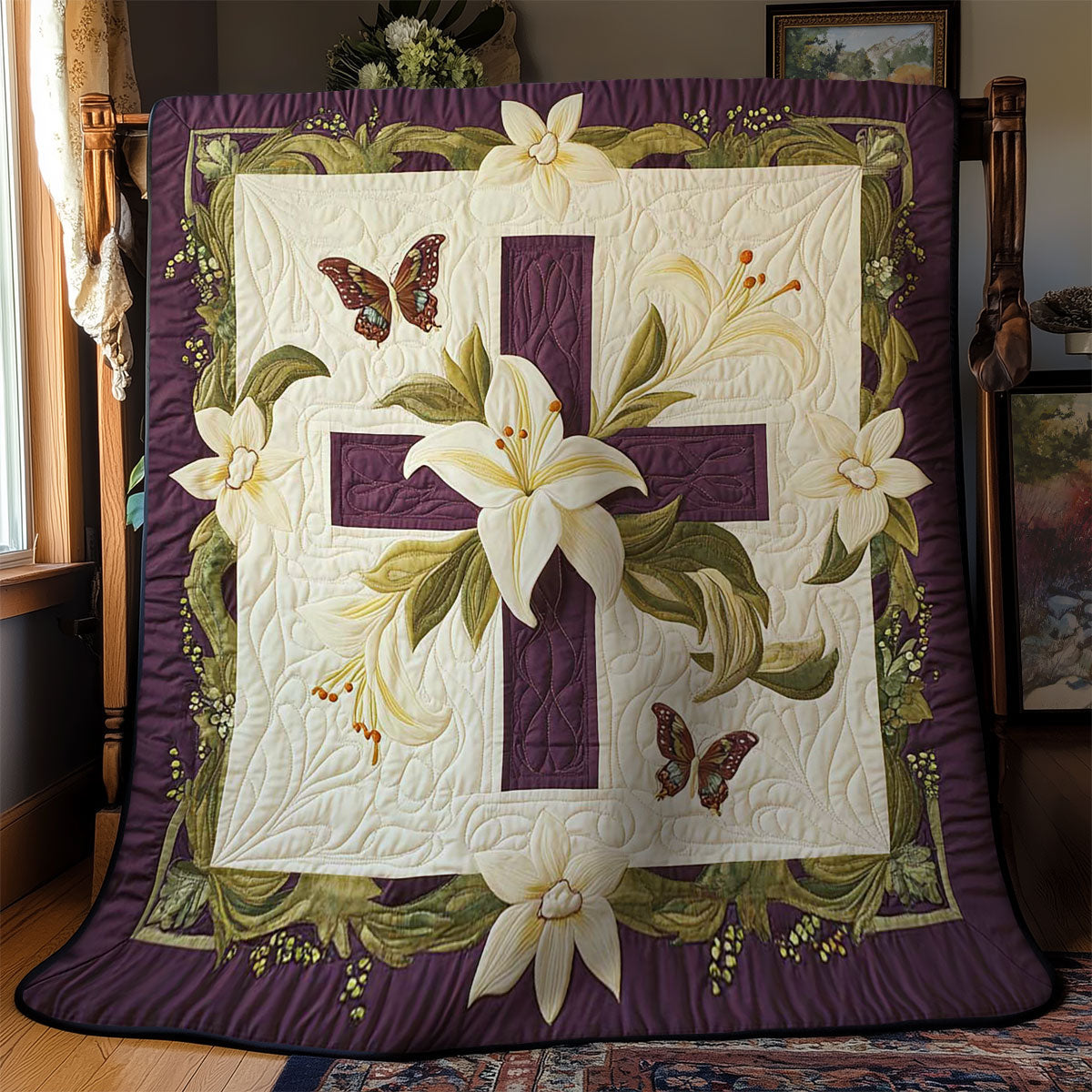 Hopeful Cross WN2003033CL Quilt