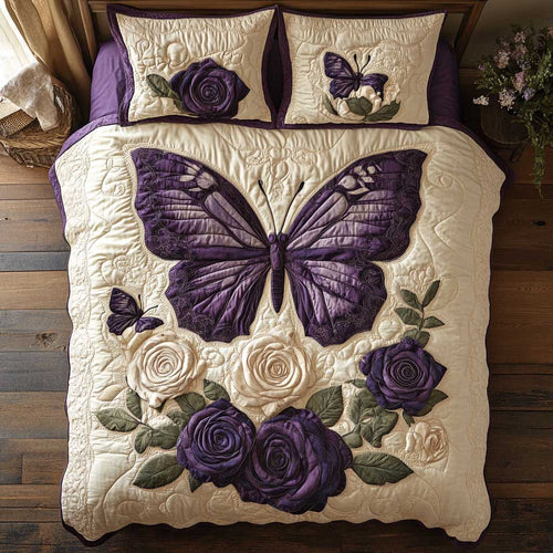 Elegant Purple Butterfly WP3112006CL Duvet Cover Set