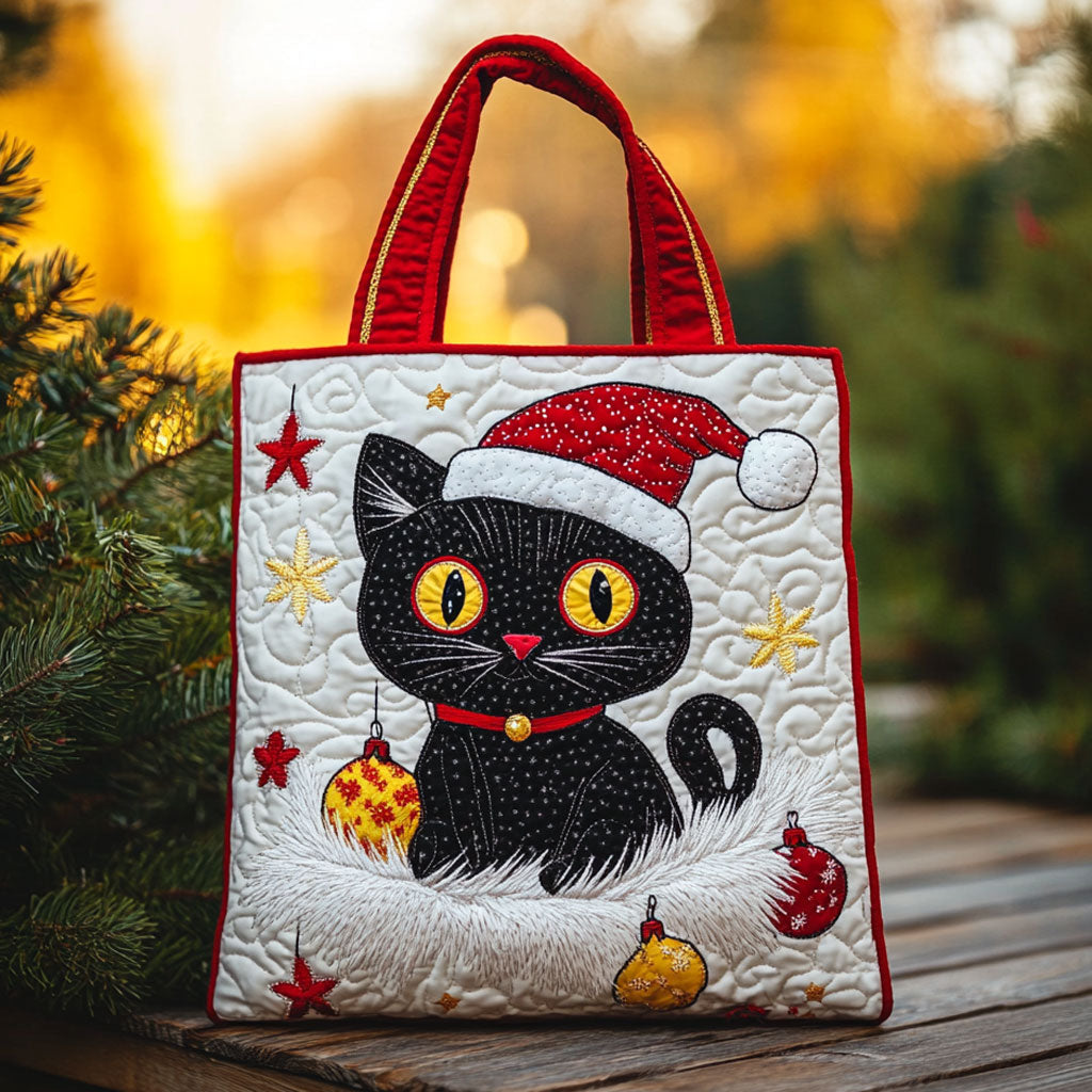 Black Cat Star WN0410015CL Quilted Tote Bag