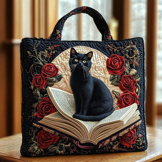 Arcane Cat XR0110002CL Quilted Tote Bag