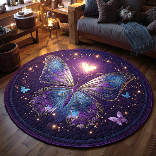 Dreamy Butterfly CW1401079CL Quilted Round Mat