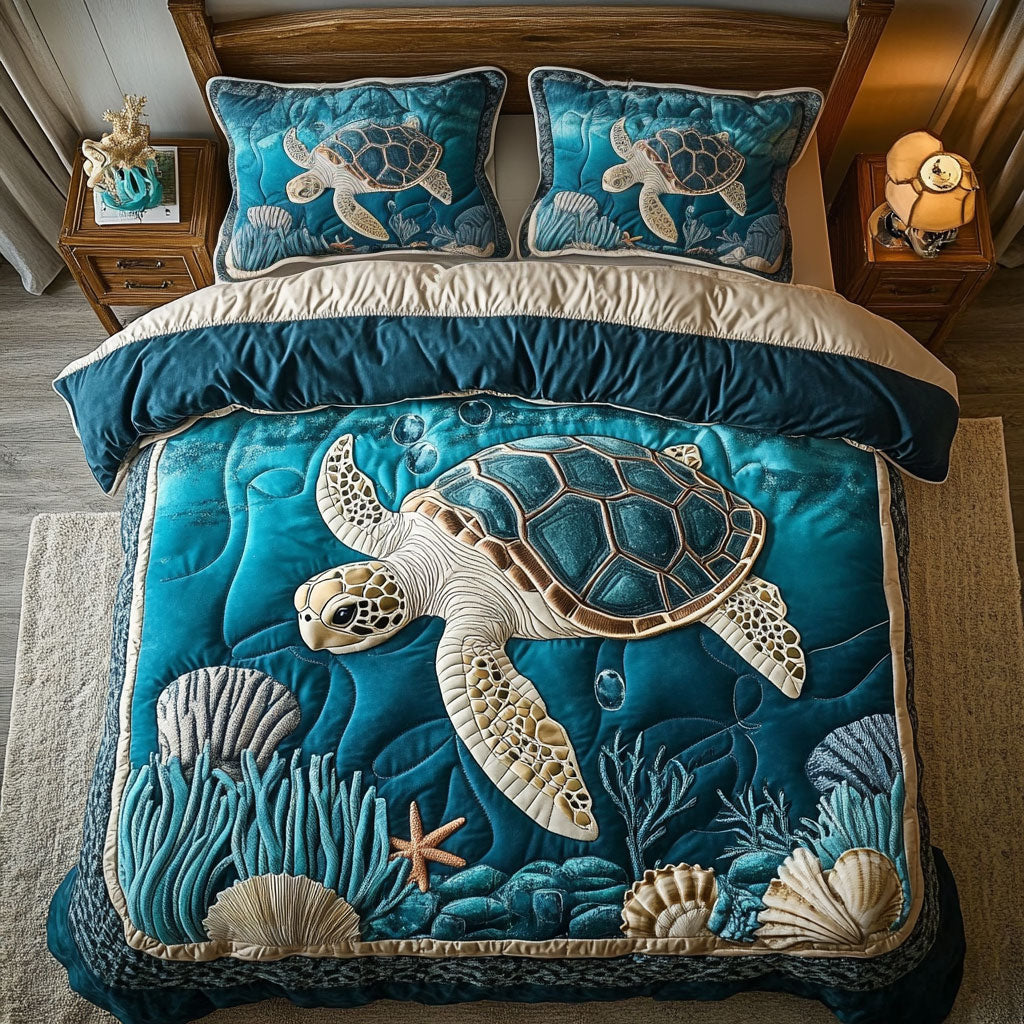 Turtle Bay Escape WY0204047CL Duvet Cover Set