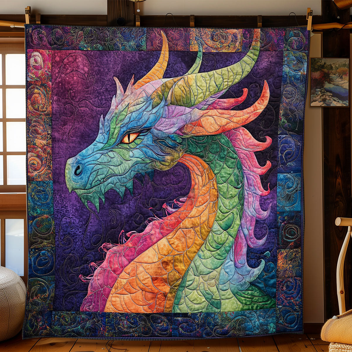 Colorful Dragon WY0602131CL Quilt