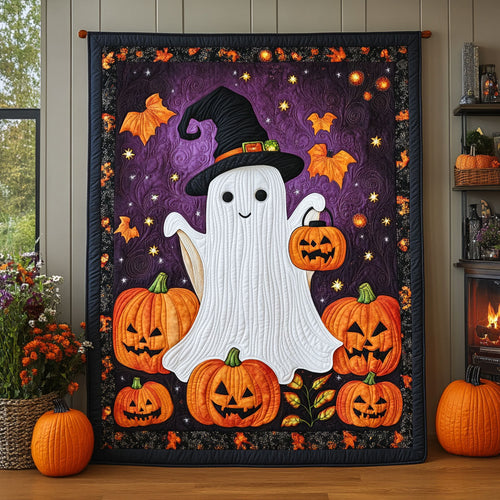 Ghost Pumpkin Lantern DH2009048CL Quilt