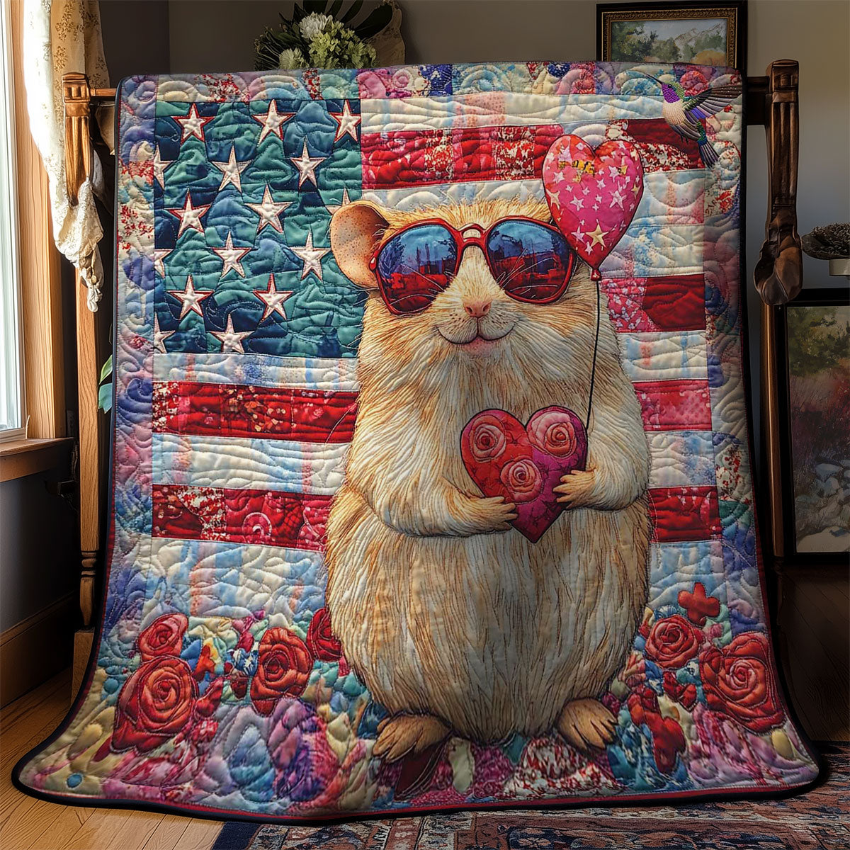 Hamster USA Love WN1204027CL Quilt