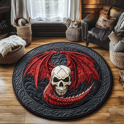 Eternal Dragon WN1403056CL Quilted Round Mat