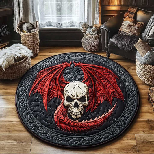 Eternal Dragon WN1403056CL Quilted Round Mat
