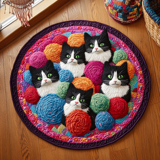 The Yarn Keeper WJ0909052CL Quilted Round Mat