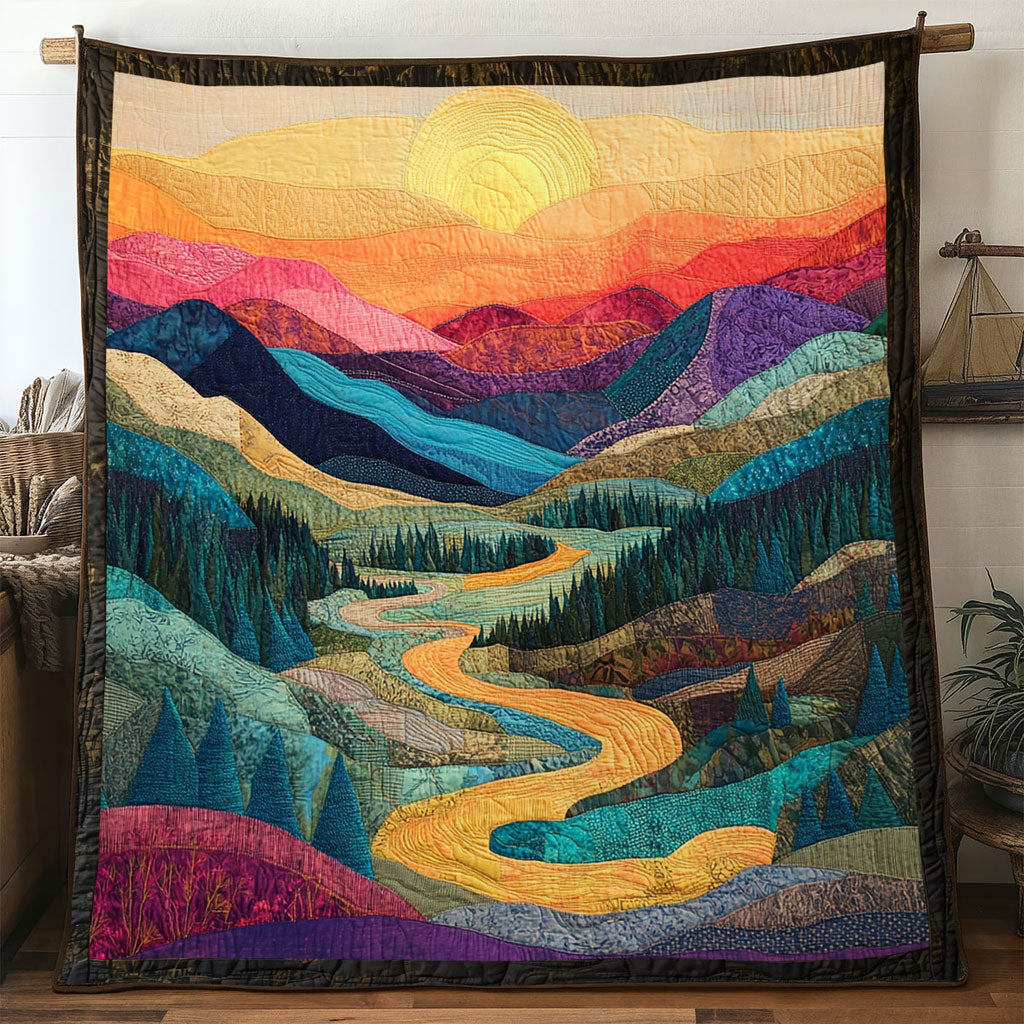 Horizon Mountain Ranges WN0501030CL Quilt
