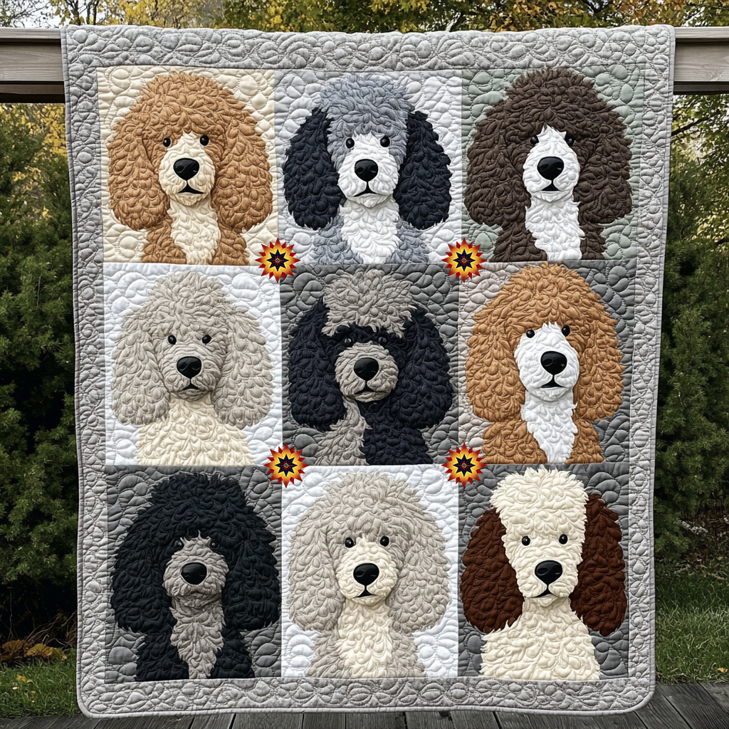 Poodle Dog So Cute YR0312009CL Quilt