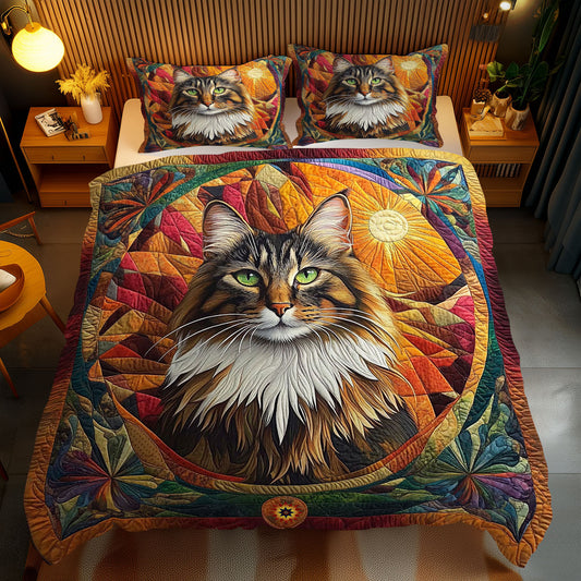 Maine Coon Portrait WY2512048CL Duvet Cover Set