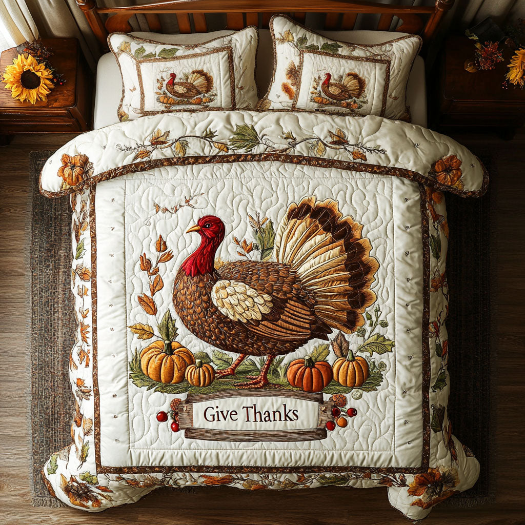 Cozy Turkey Season WN0708036CL Duvet Cover Set
