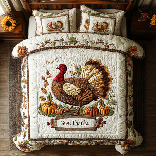 Cozy Turkey Season WN0708036CL Duvet Cover Set