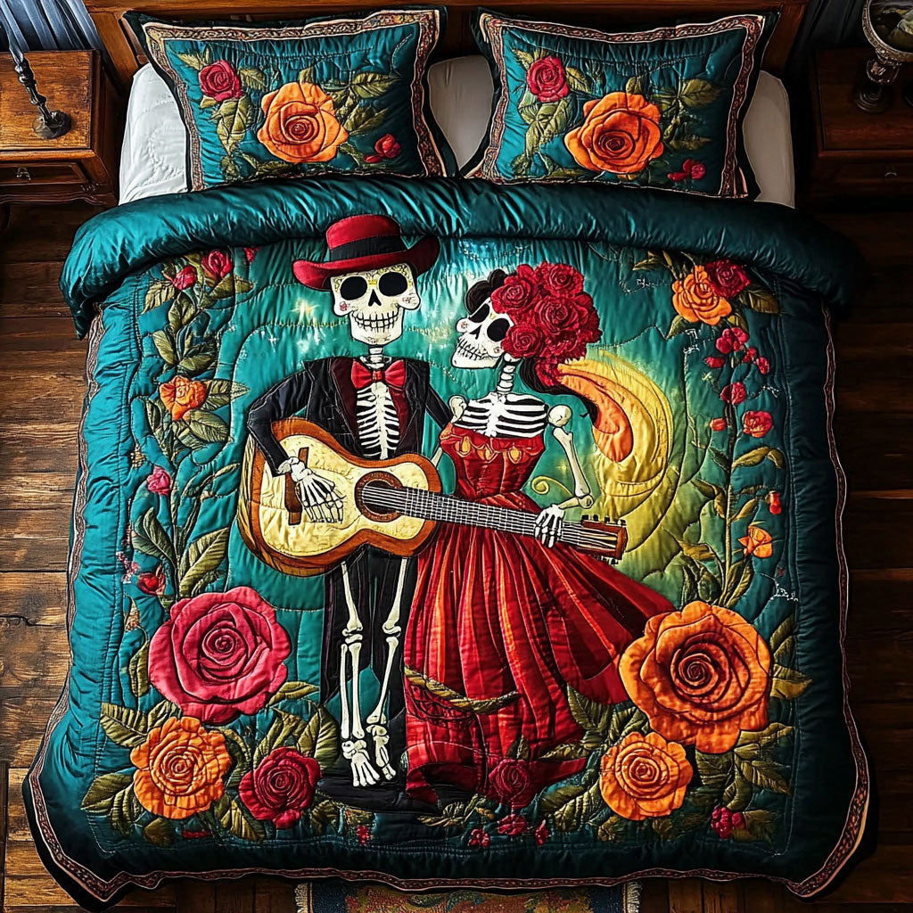 Mariachi Skeletons WY0608070CL Duvet Cover Set
