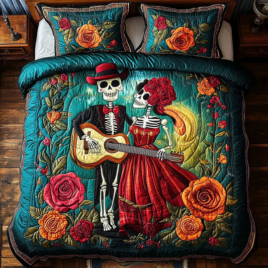 Mariachi Skeletons WY0608070CL Duvet Cover Set