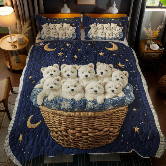 Westie Moonlight Basket WN1911065CL Duvet Cover Set