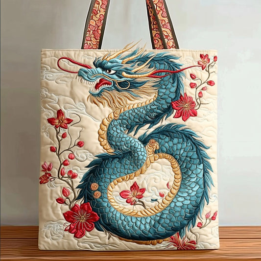 Asian Dragon XR2309005CL Quilted Tote Bag