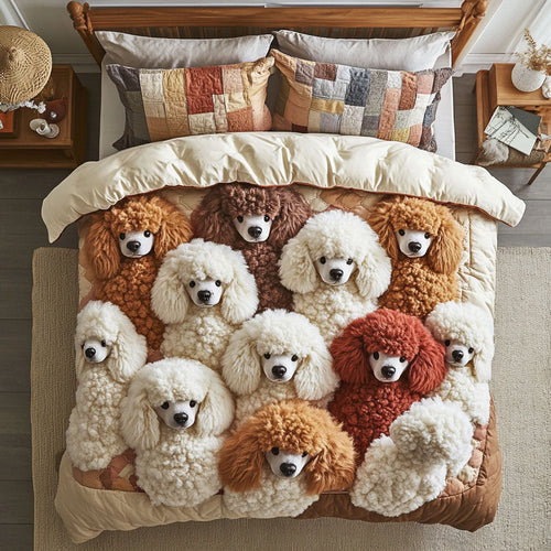 Poodle Dogs CW2908025CL Duvet Cover Set