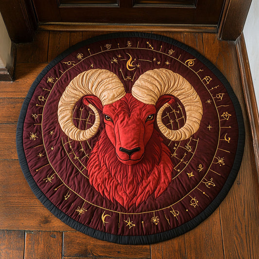 Red Ram CP1607063CL Quilted Round Mat