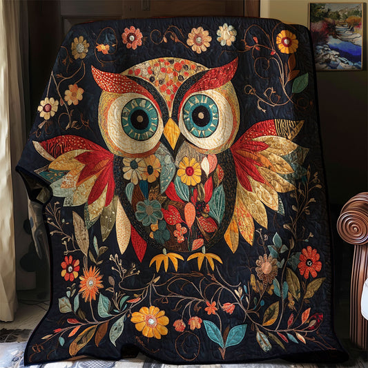 Flower Owl WJ1803011CL Quilt